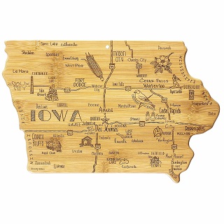 BLK24-20-8123 - Iowa State Shaped Cutting Board