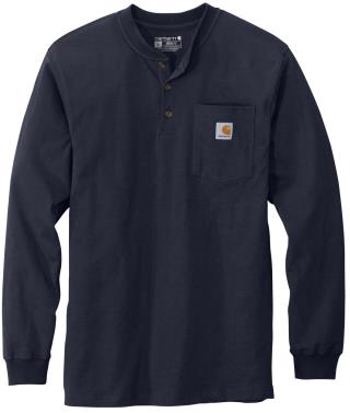 CTK128 - Long Sleeve Henley T-Shirt