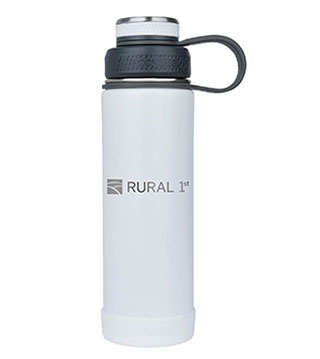 ICOL-B-035 - Boulder 20 oz. Vacuum Insulated Water Bottle - White