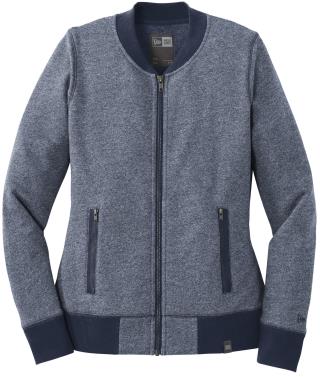 LNEA503 - Ladies' French Terry Baseball Full-Zip