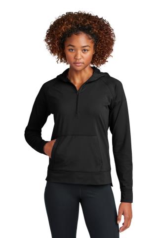 Ladies Sport-Wick Stretch 1/2-Zip Hoodie