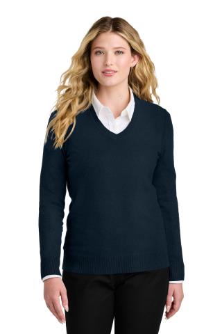 Ladies Easy Care V-Neck Sweater