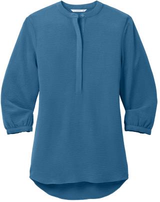 LW713 - Ladies' 3/4-Sleeve Textured Crepe Tunic