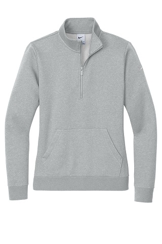 Ladies Club Fleece Sleeve Swoosh 1/2-Zip